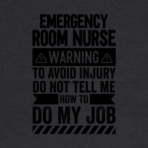 Emergency Room Nurse Warning by Stay Weird